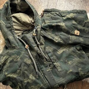 Tentree canvas rain jacket